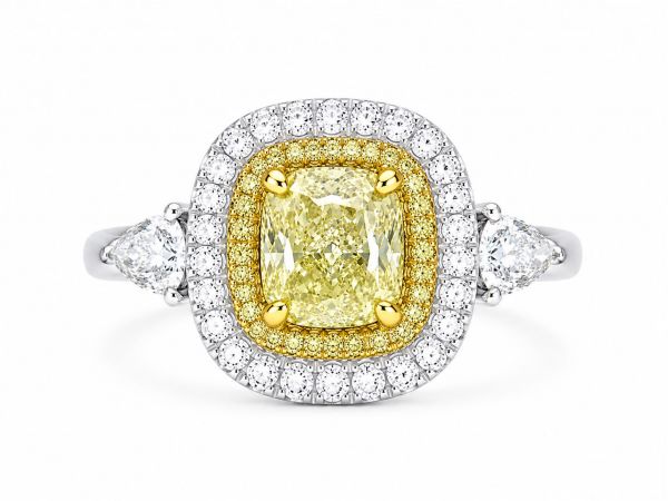3 times GIA Certified Natural Diamond Ring 18k Gold ID:155