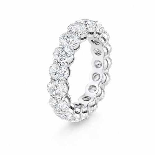 Oval CVD Diamond Eternity Ring EF-VVS  5,1ct  REF:165 ID:4200