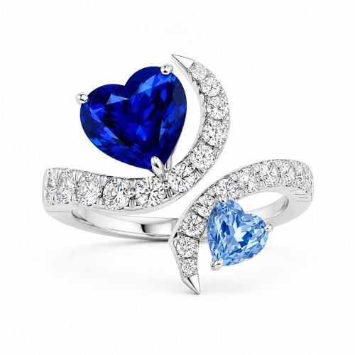 Natural Sapphire and Diamond Ring ID:42