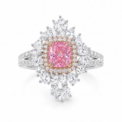 GIA Certified Natural Pink Diamond ring ID:18