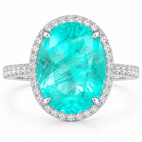 15.63ct Natural Fluorite and diamond ring ID:42
