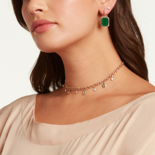 READY TO SHIP GREEN ONYX PORTRAIT EARRINGS