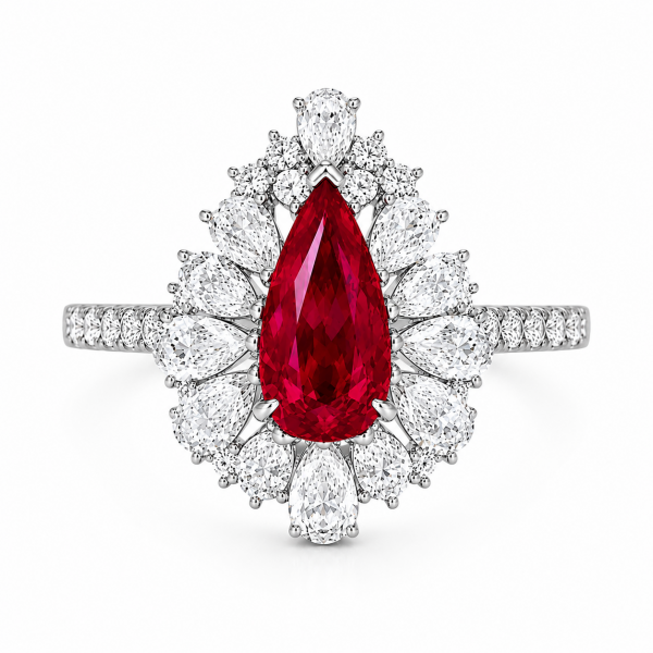 GRS Certified Investment grade natural ruby  Ring ID:25
